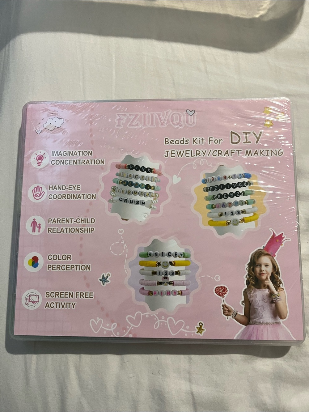 FZIIVQU DIY Beads Kit for Kids - Jewelry & Craft Making